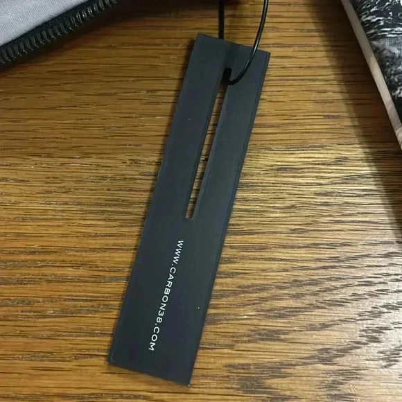 NWT Carbon 38 HTF Black and White Ocean Wave Scene zipper Cropped blazer, Xs‎ - Picture 2 of 7